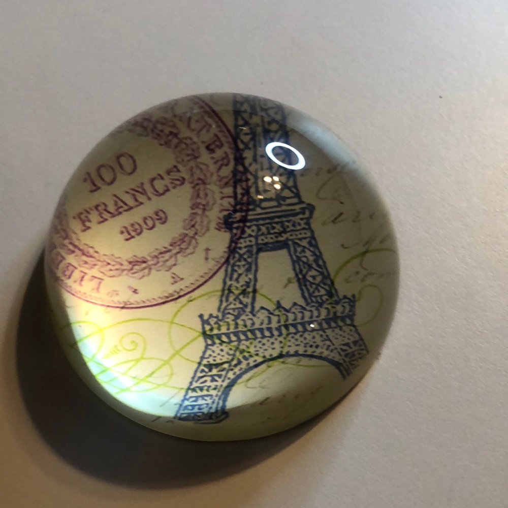 Cannon Falls glass France paper weight